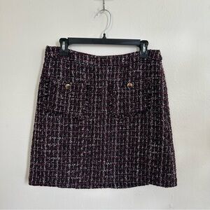 Tweed LOFT skirt, unworn, women’s size 8 with pockets